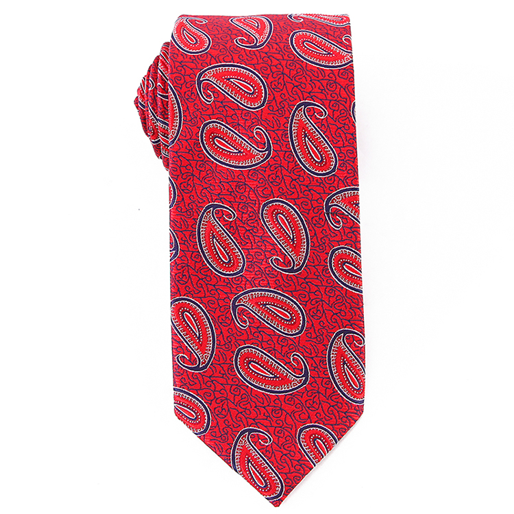  Woven Floral Microfiber Neck Tie