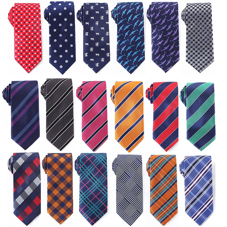  Woven Floral Microfiber Neck Tie
